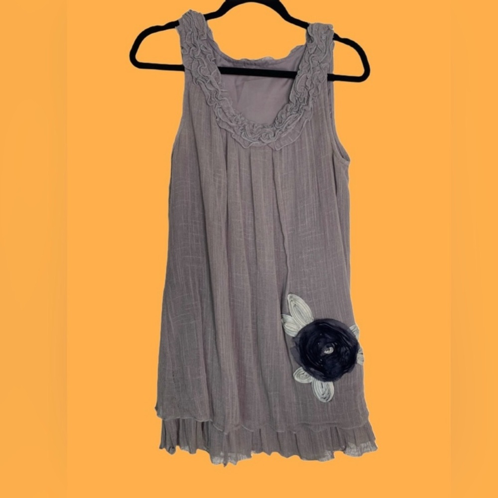 Gauzy Tunic Cottagecore Dress - Large